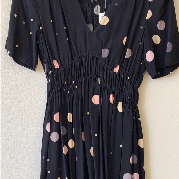 NWT HTF ANTHRO Felicity Polka Dot Dress size 4 - Picture 5 of 6